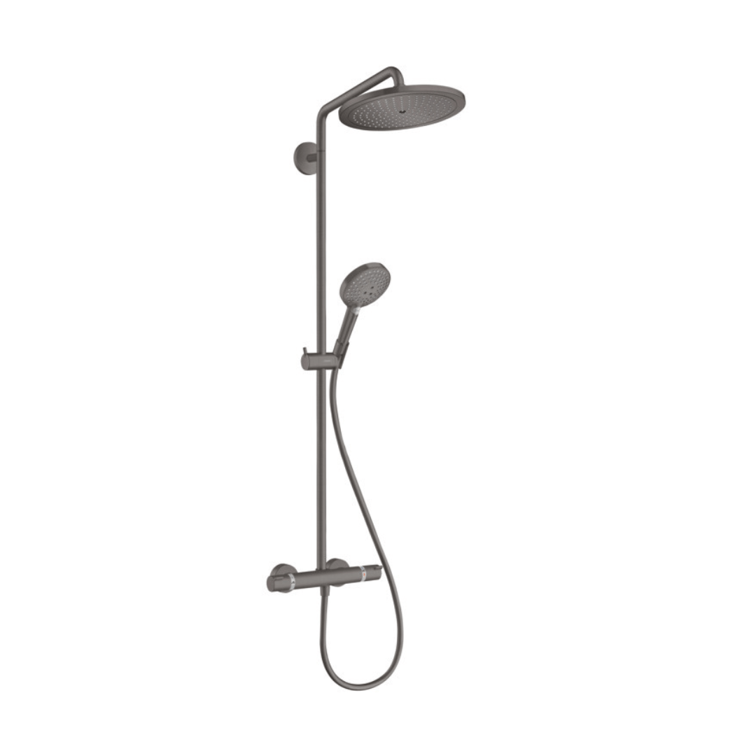 Hansgrohe Croma Select E Handbrause – 3 Sprühfunktionen (Softrain, Intenserain, Massage), 2 GPM Durchfluss, QuickClean