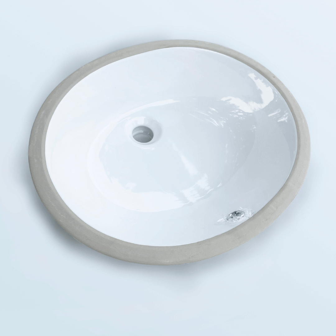 Rossco Small Oval Undercounter Basin 335x415x195mm Stiles