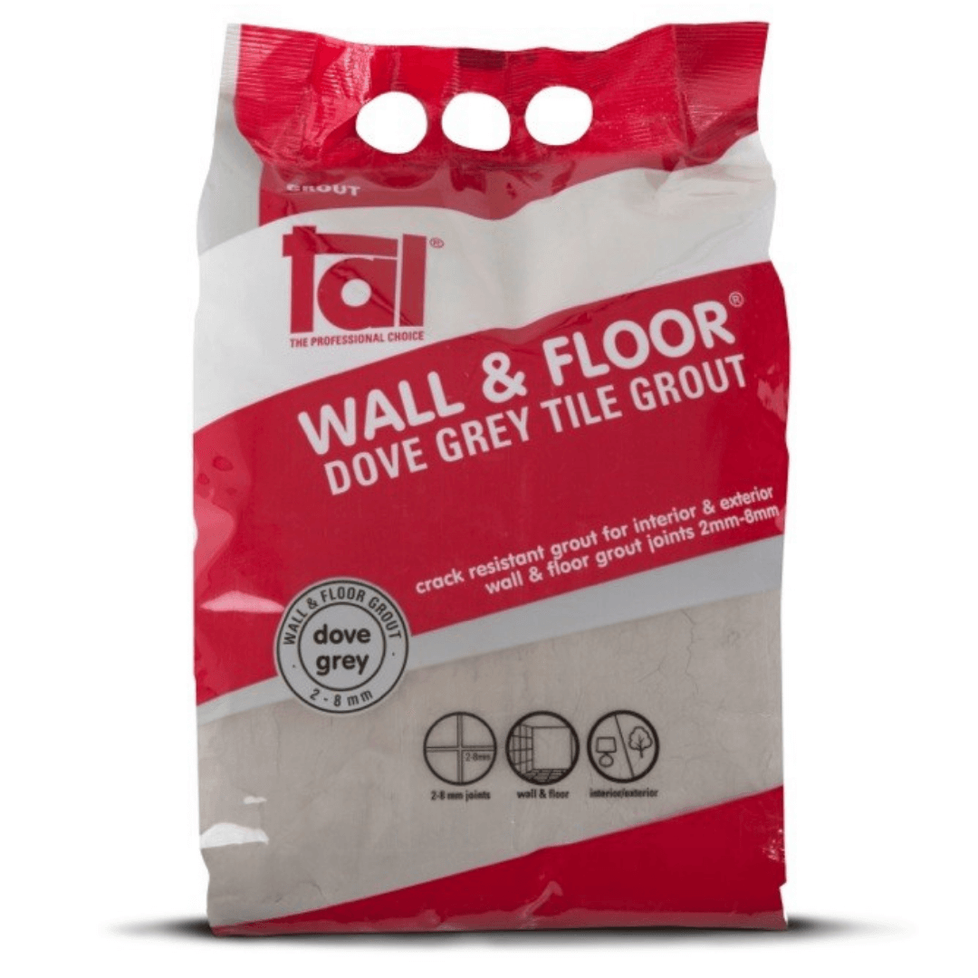 TAL Wall and Floor Grout 5kg (Dove Grey)