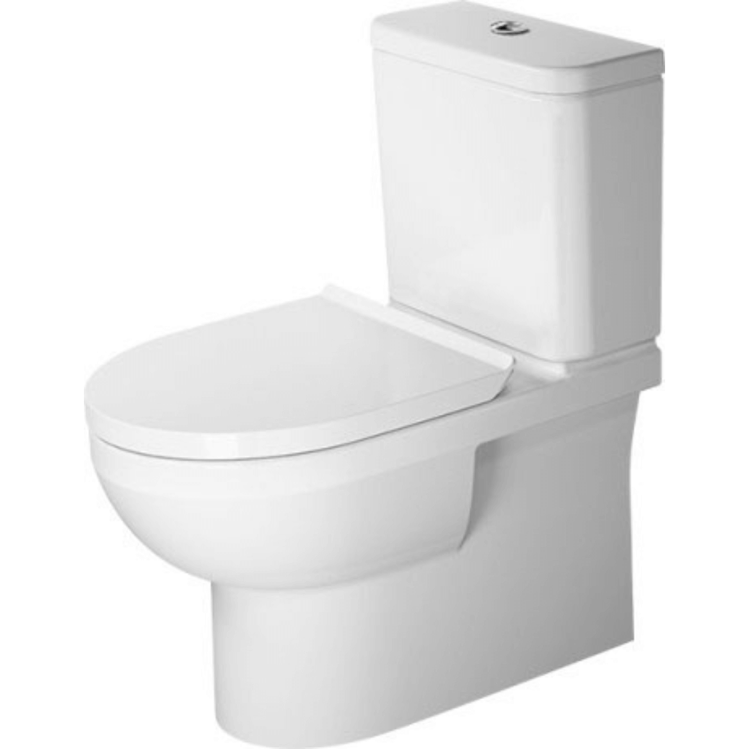 Duravit Number 1 Rimless Close Coupled Back-to-Wall Pan 650mm