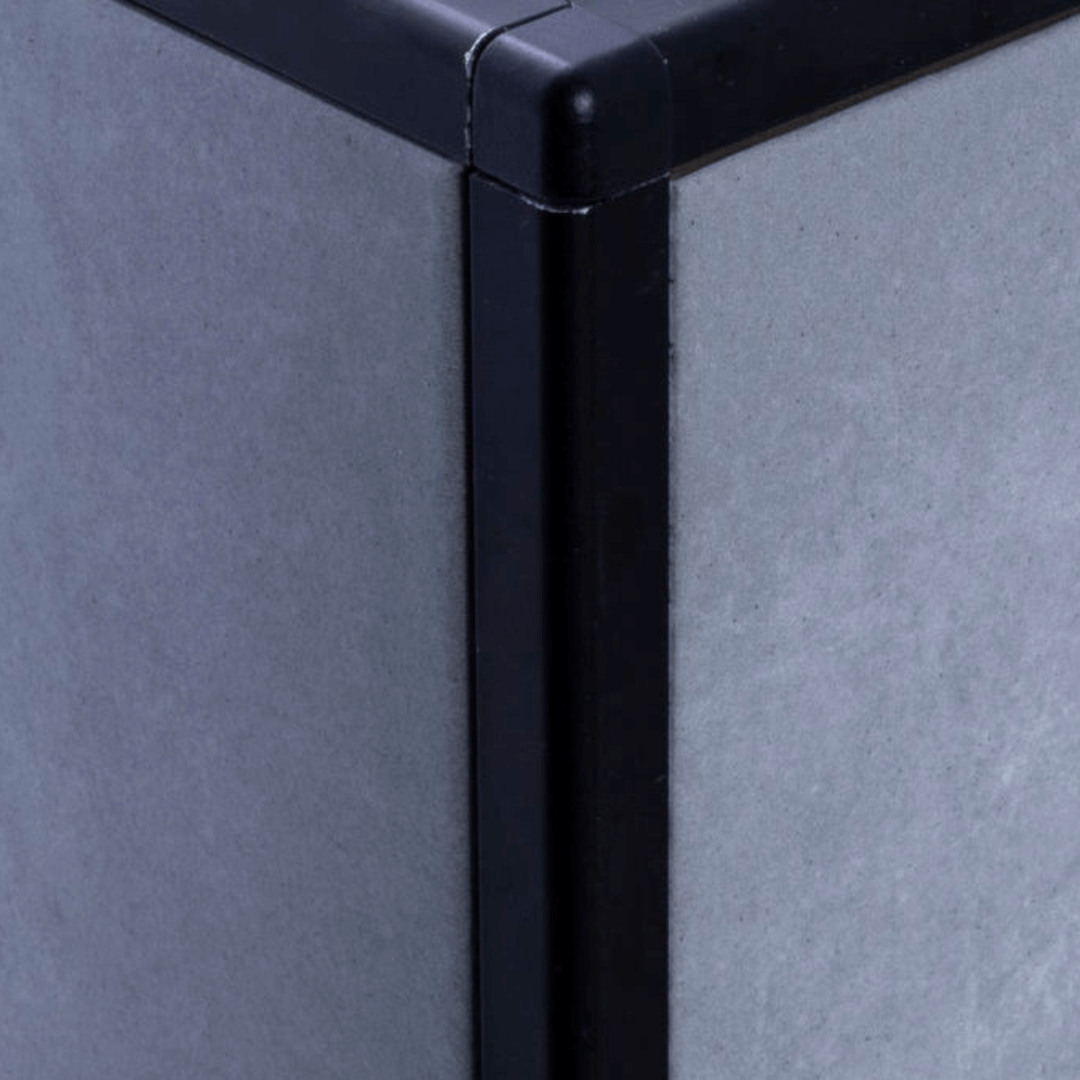 Kirk Trading Rounded Square Edge Charcoal Black Aluminium Trim 10mm