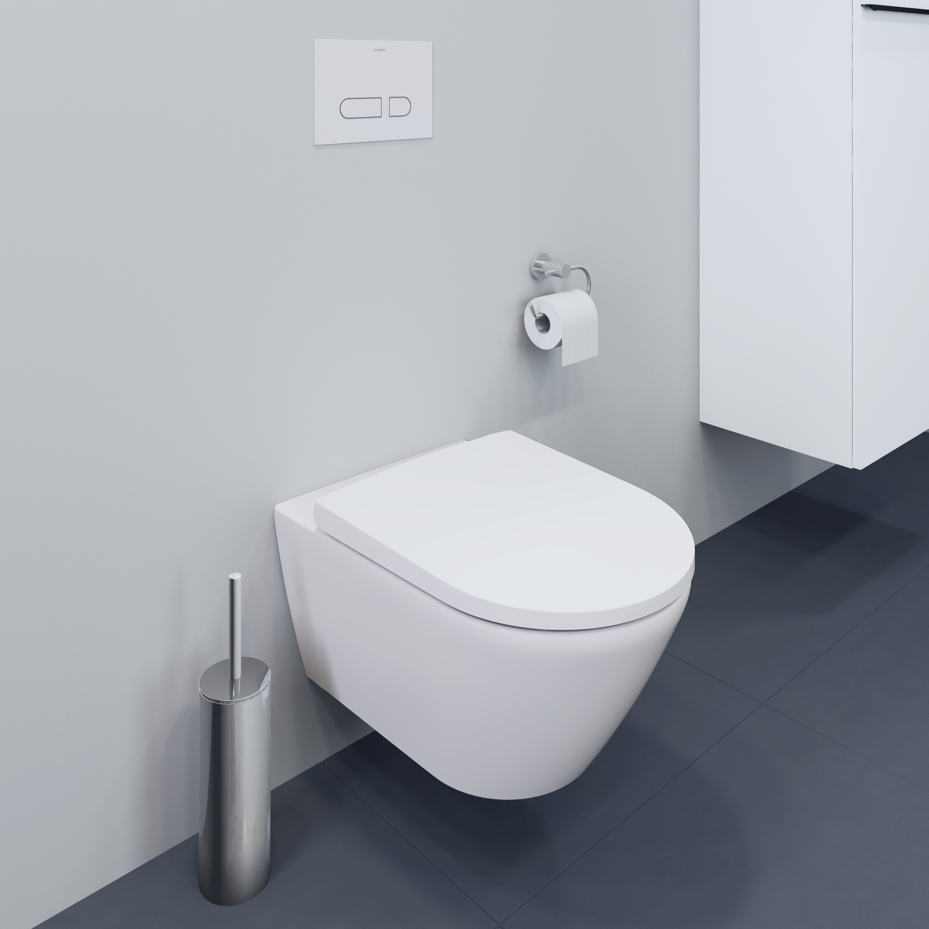 Duravit D-Neo White Satin Matt Wall-hung Pan 540mm | Stiles