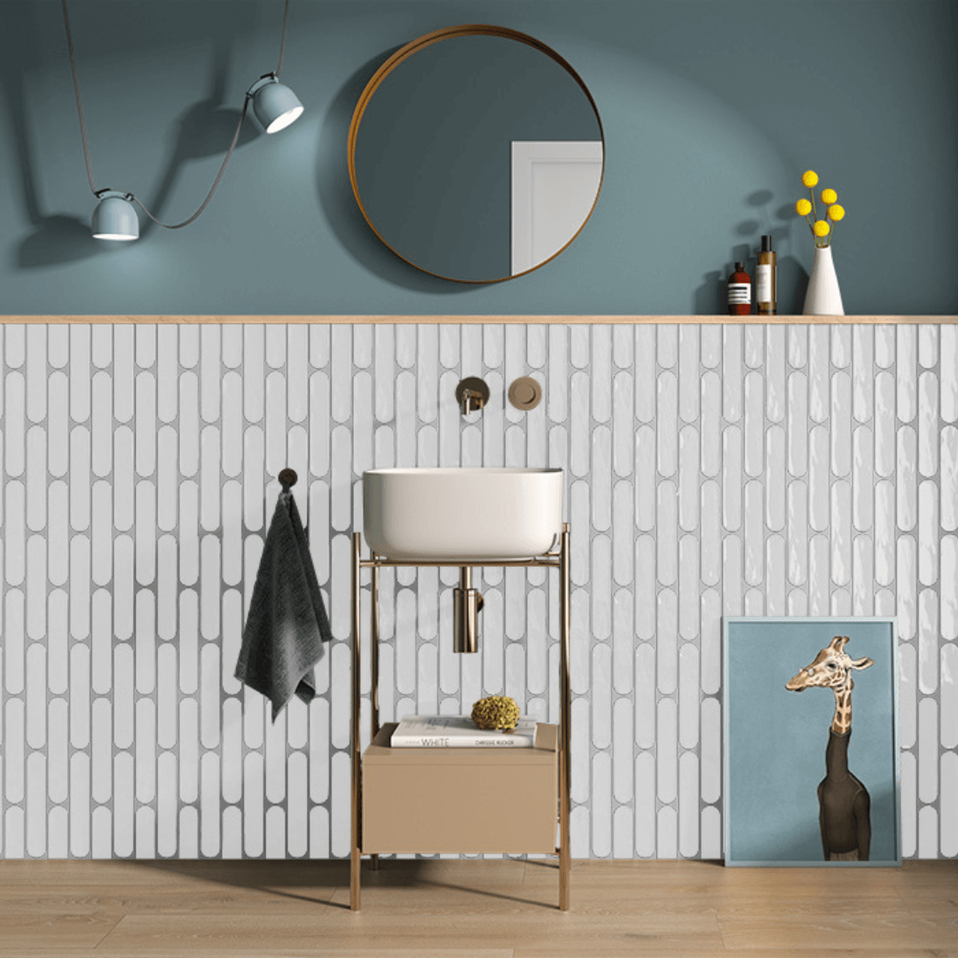 Materika Rounded White Gloss 50x250mm