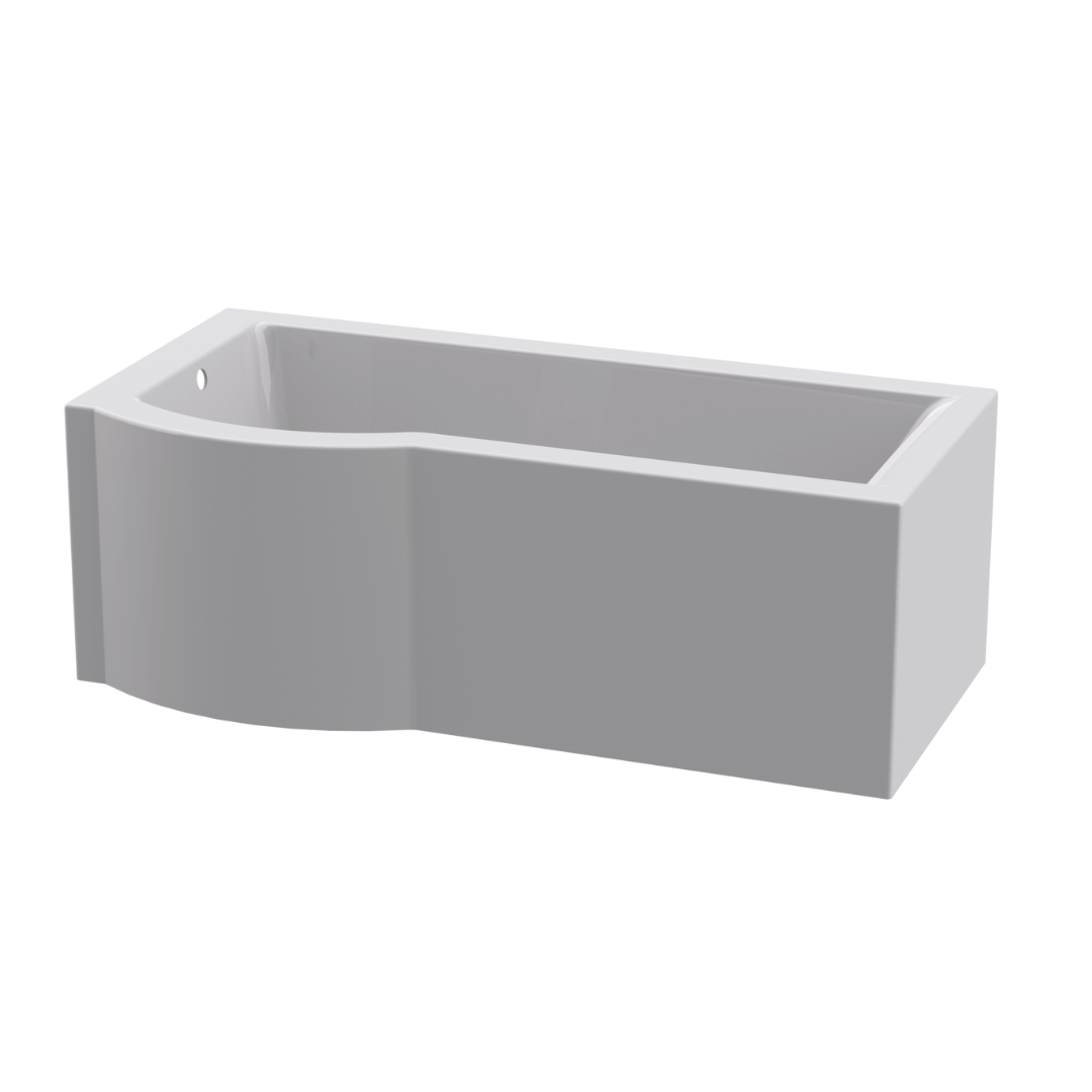 Luximo ASP Osaka Right Hand Seamless Shower Bath Without Screen 1700x840mm