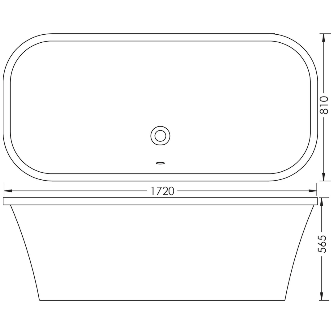 Luximo ASP Otago Freestanding Skirted Bath 1700x800mm