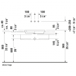 Duravit 2nd Floor Grounded Drop-in Basin 580x415mm_Stiles_TechDrawing_Image13