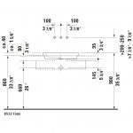 Duravit 2nd floor Grounded Counter Top Basin 580x415mm_Stiles_TechDrawing_Image13