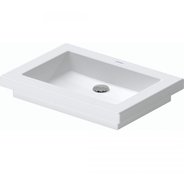 Duravit 2nd floor Grounded Drop-in Basin 580x415mm_Stiles_Product_Image