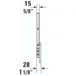 Duravit D-code Cosmetic mirror 3x magnify 232x317mm_Stiles_TechDrawing_Image2