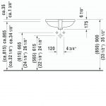 Duravit D-code Undercounter Basin 495x290mm_Stiles_TechDrawing_Image2