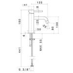 4208 N XT Basin Mixer_Stiles_TechDrawing_Image