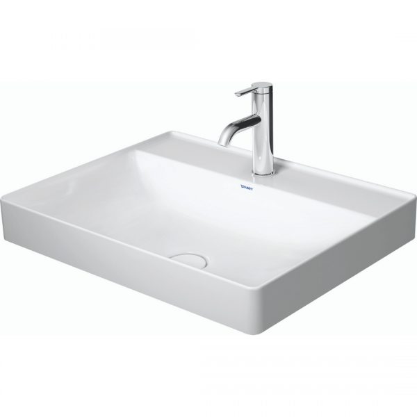 D DuraSquare Grounded Counter Top Basin 600x470mm_Stiles_Product_Image