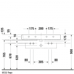 D Vero Grounded CT Basin SO 1000x470mm_Stiles_TechDrawing14