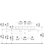 D Vero Grounded CT Basin SO 1000x470mm_Stiles_TechDrawing15