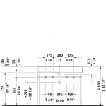 D Vero Grounded CT Basin SO 1000x470mm_Stiles_TechDrawing19