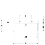 D Vero Grounded CT Basin SO 1000x470mm_Stiles_TechDrawing25