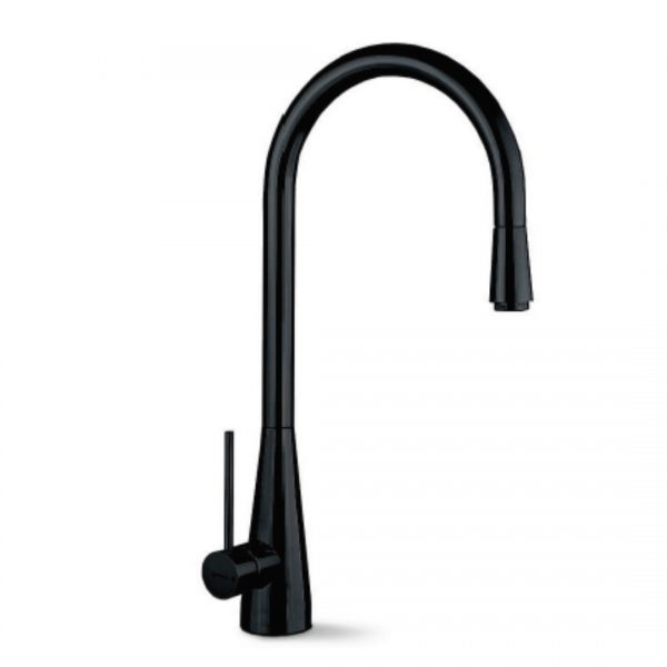64215B Newform YCon Matt Black Sink Mixer (with pull out spout)_Stiles_Product_Image2