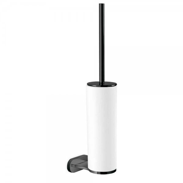 672161 Newform Linfa-ORama Matt Black Toilet Brush Holder_Stiles_Product_Image