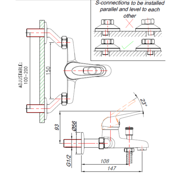 Wall Type Bath Mixers | Plumbing | Bathroom | Accessories | Stiles