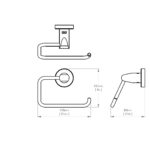 8202 BB SS Polished Paper Holder_Stiles_TechDrawing_Image