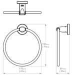 8240 BB SS Polished Towel Ring_Stiles_TechDrawing_Image