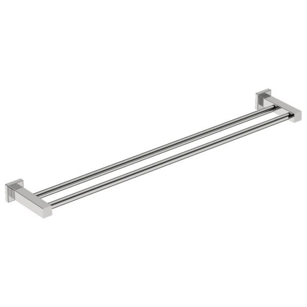 8585 BB SS Polished Double Towel Bar 800mm_Stiles_Product_Image