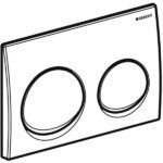 Geberit Alpha 10 White Actuator Plate_Stiles_TechDrawing_Image1