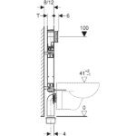 Geberit_110.798.00.1_Geberit Kombifix element for wall-hung WC, 109 cm, with Sigma concealed cistern 8 cm_tech3
