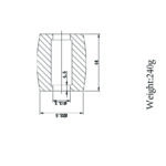 GIO BELLA _GP-RT005_ROUND PULL OUT SET FOR BATH COMPLETE_Stiles_TechDrawing_Image2