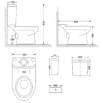 TCI408A Betta Iqwa CC suite with seat_Stiles_TechDrawing_Image