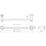 4670 Bathroom Butler Brushed Champagne-Single-Towel-Bar-17inch-430mm_Stiles_TechDrawing_Image