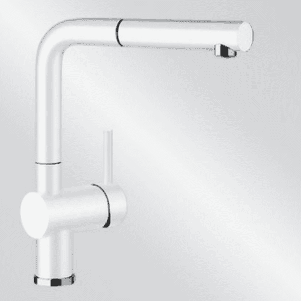 BL00519369 Linus-S White Sink Mixer with 1_2 flexihose_Stiles_Product_Image