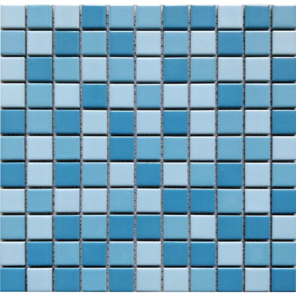 Global Stone 3 Colour Light Blue Blend Mosaic 25x25_303x303mm_Stiles_Product_Image