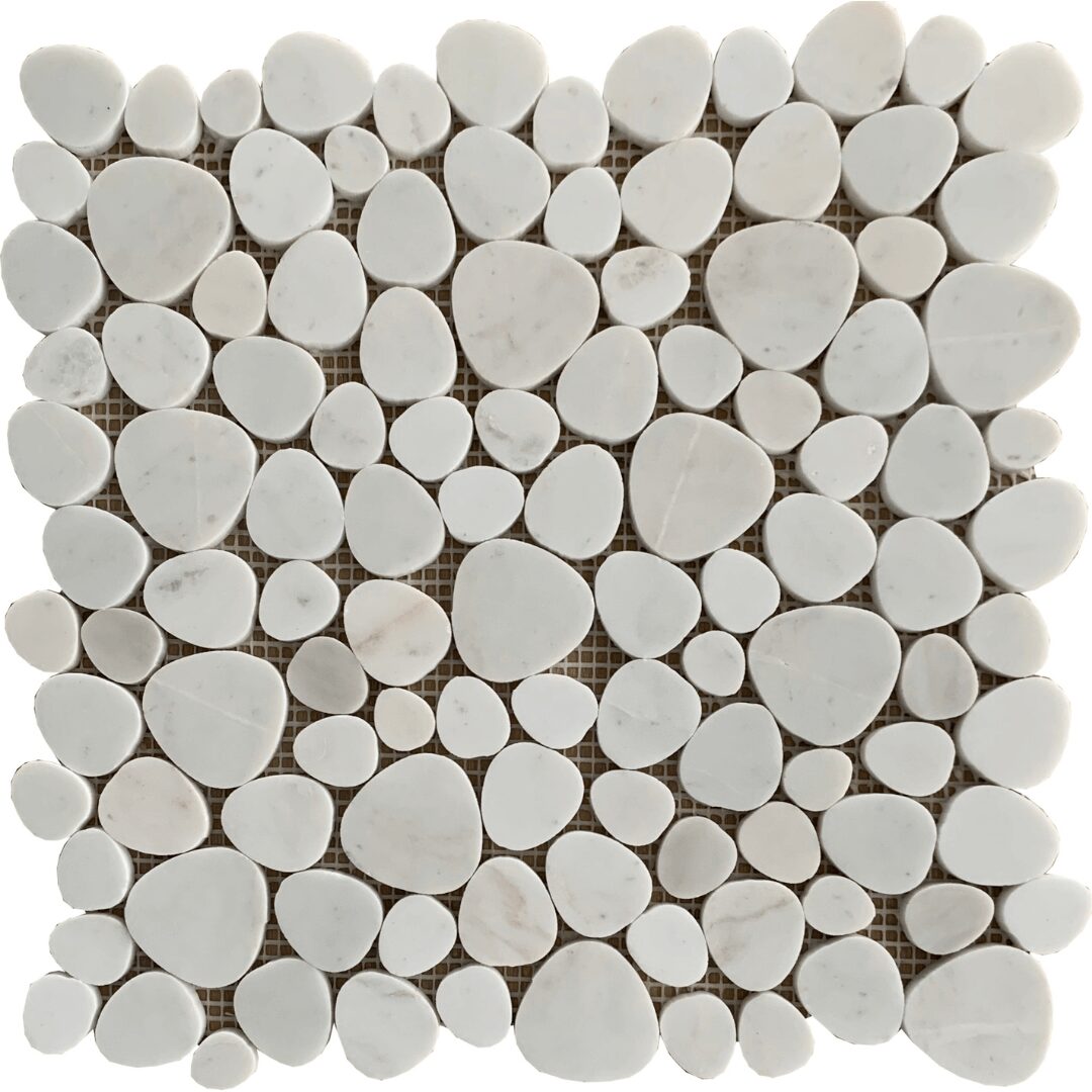 Global Stone Milky White Heart Polished Mosaic 300x300mm_Stiles_Product_Image
