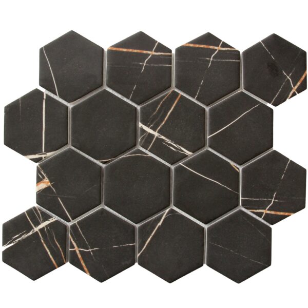 Global Stone Persian Nero Hexagonal Mosaic 300x260mm_Stiles_Product_Image