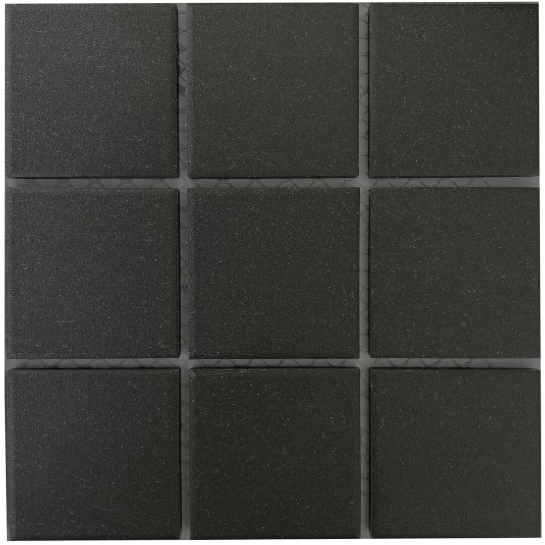 Global Stone Project Charcoal Full Bodied Unglazed Mosaic 97x97_300x300mm_Stiles_Product_Image