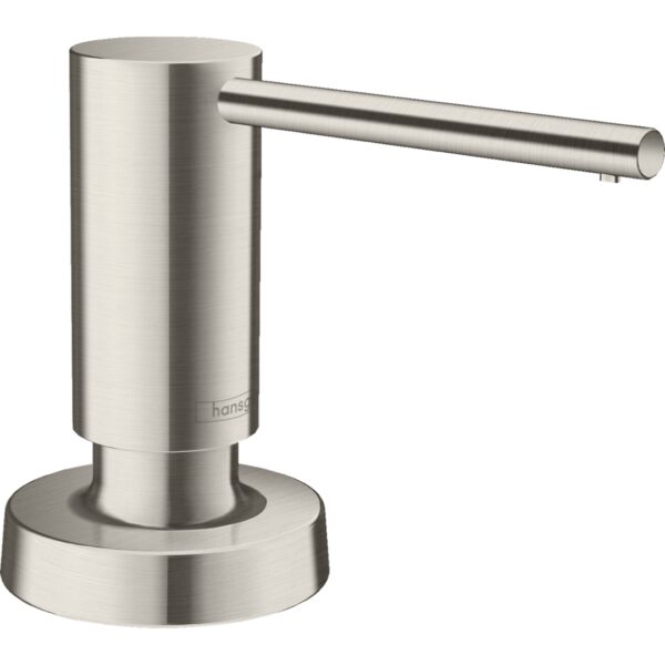40448800 Hansgrohe A51 SS soap_lotion disenser steel-optic_Stiles_Product_Image