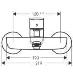 71440003_Hansgrohe Vernis Blend exposed bath mixer_Stiles_TechDrawing_Image2