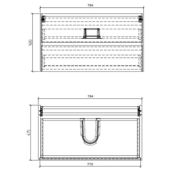 CC Enzo White Cabinet and Madrid Basin 800x500mm_Stiles_TechDrawing_Image