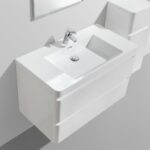 Clear Cube Milan White DD Cab and Basin 900x500mm_Stiles_Product_Image
