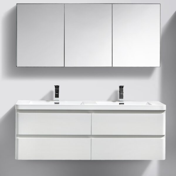 CC Milan White Gloss 4 Drawer Cabinet and Basin 1500x500mm_Stiles_Product_Image3