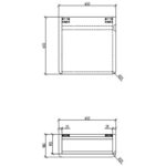 CC Milan White Gloss Cabinet and Basin 450x180mm_Stiles_TechDrawing_Image2