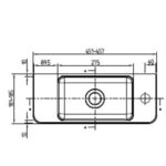 CC Milan White Gloss Cabinet and Basin 450x180mm_Stiles_TechDrawing_Image3