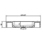 CC Milan White Gloss Cabinet and Basin 450x180mm_Stiles_TechDrawing_Image4