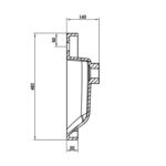 CC Milan White Gloss DD Cabinet and Basin 1200x500mm_Stiles_TechDrawing_Image5