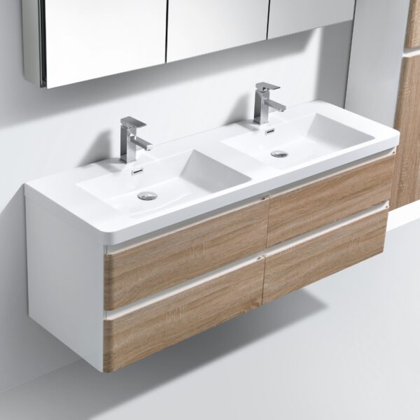 CC Milan White Oak 4 Drawer Cabinet and Basin 1500x500mm_Stiles_Product_Image