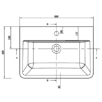 CC Milan White Oak White DD Cab and Basin 600x500mm_Stiles_TechDrawing_Image2