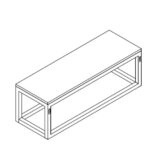 CC Picasso Side Shelf 600x150mm_Stiles_TechDrawing_Image4