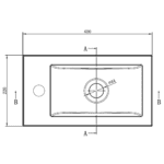 Clear Cube Enzo Concrete Cabinet 400mm_Stiles_TechDrawing_Image4