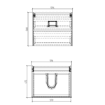 Clear Cube Enzo Concrete Cabinet 600x480mm_Stiles_TechDrawing_Image